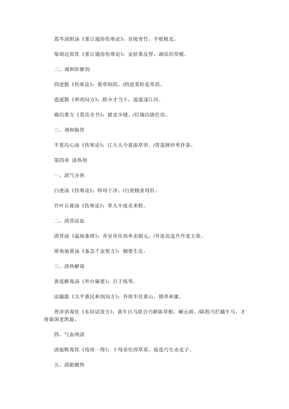 方剂快速记忆口诀_第3页