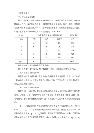 方差分析举例