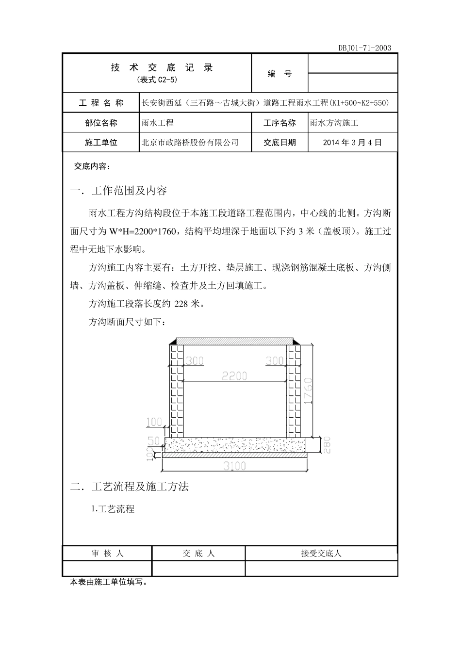 方沟施工技术交底_第1页