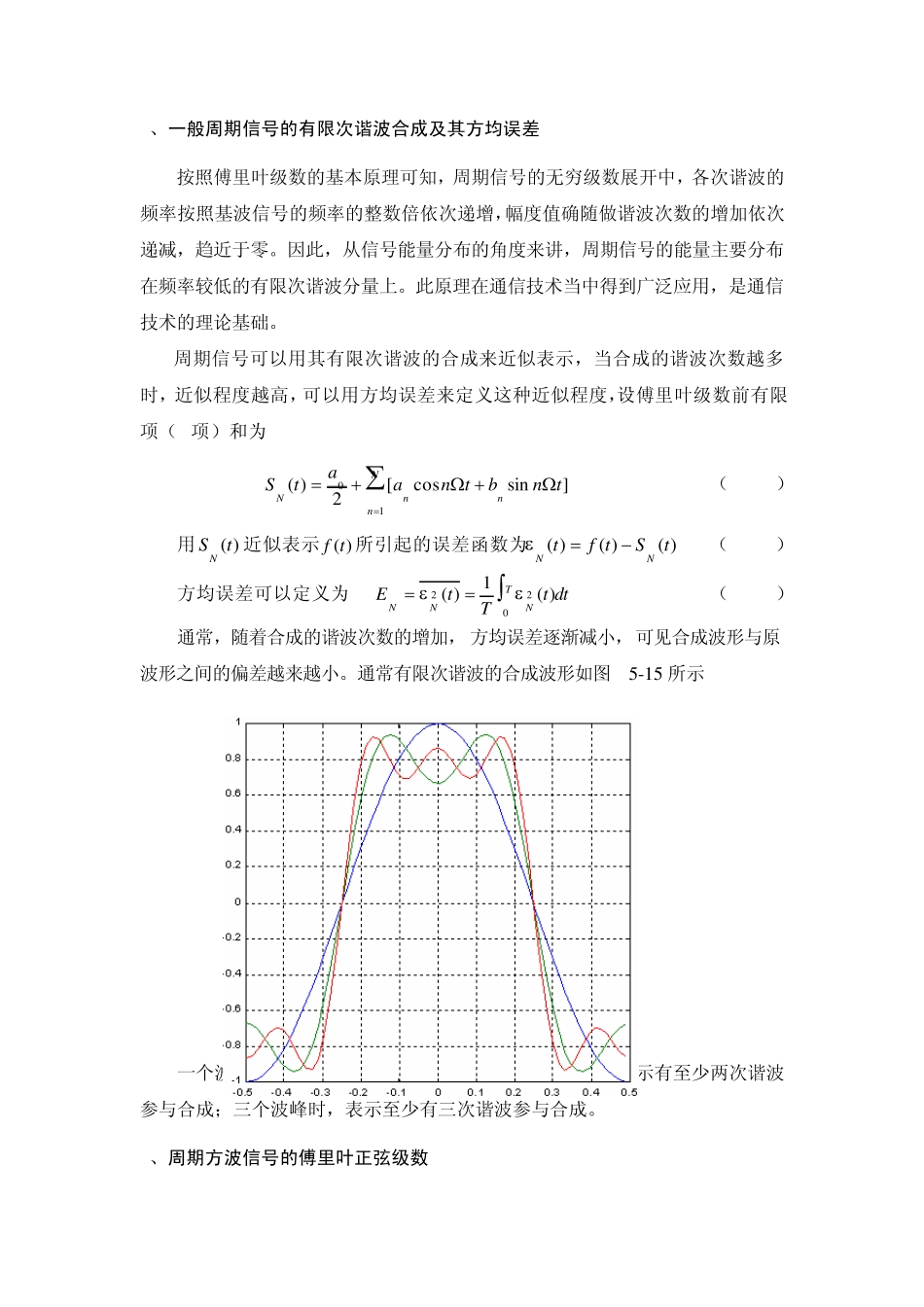 方波信号的分解与合成_第2页