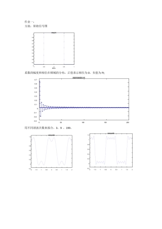 方波和梯形波的傅里叶级数及截断影响