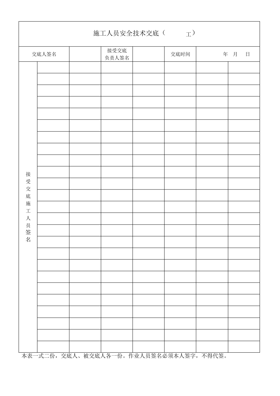 施工人员安全技术交底(一般性内容)_第2页