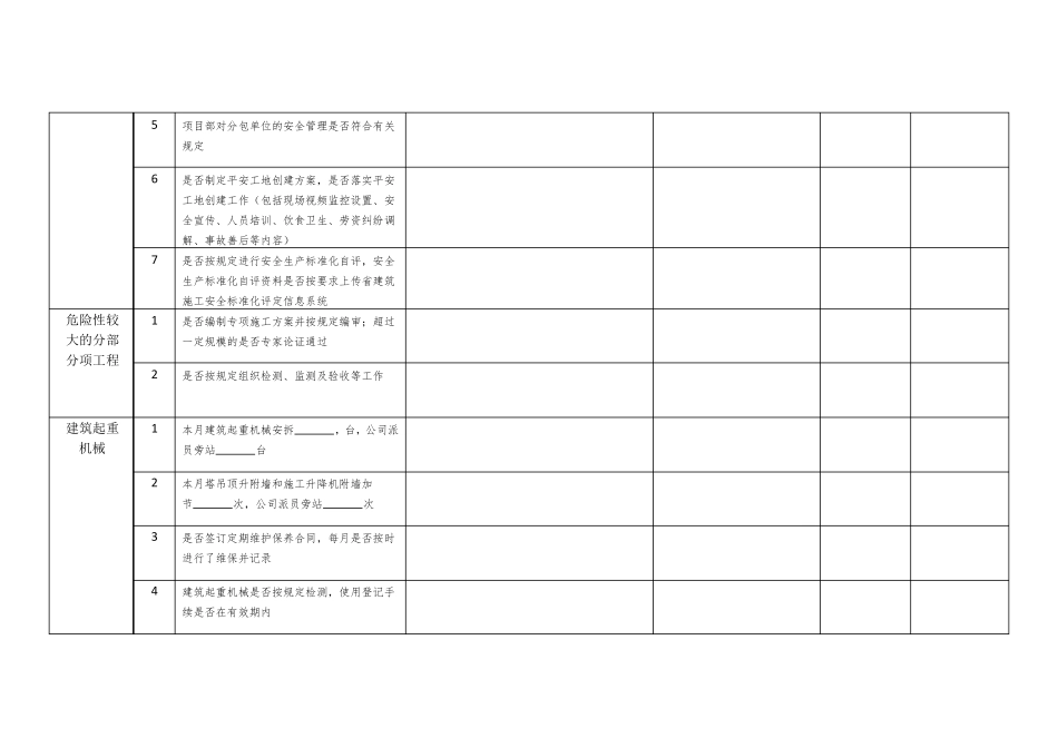 施工企业月(季度)检自查表_第3页
