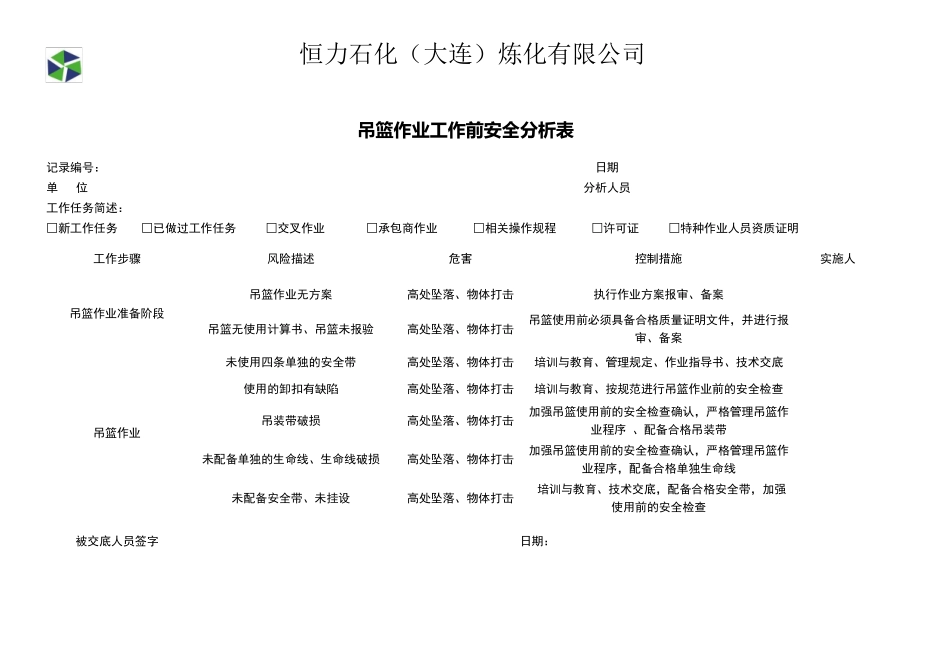 施工作业风险分析(JHA)汇总_第3页