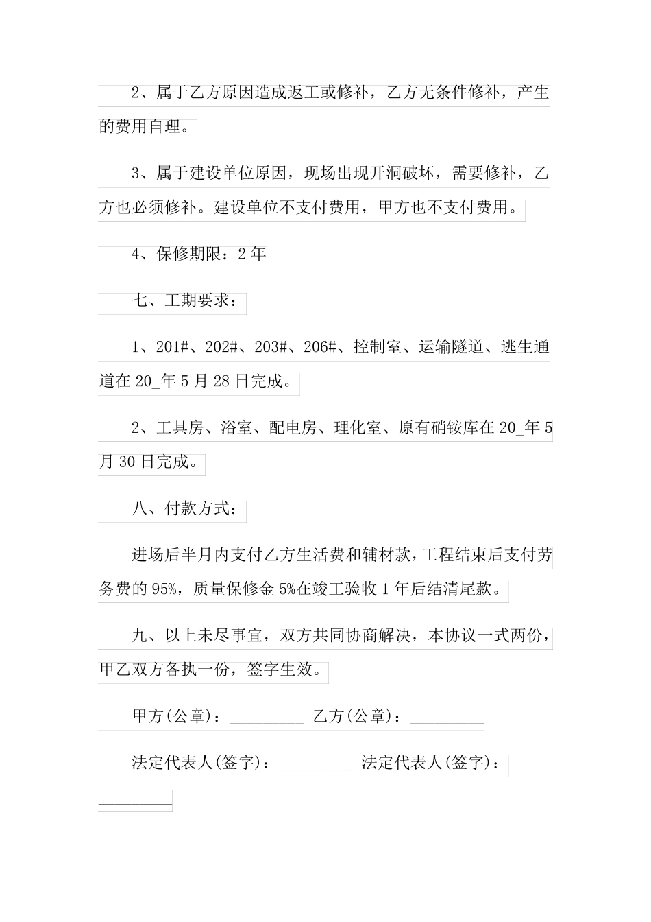 施工劳务合同15篇_第3页