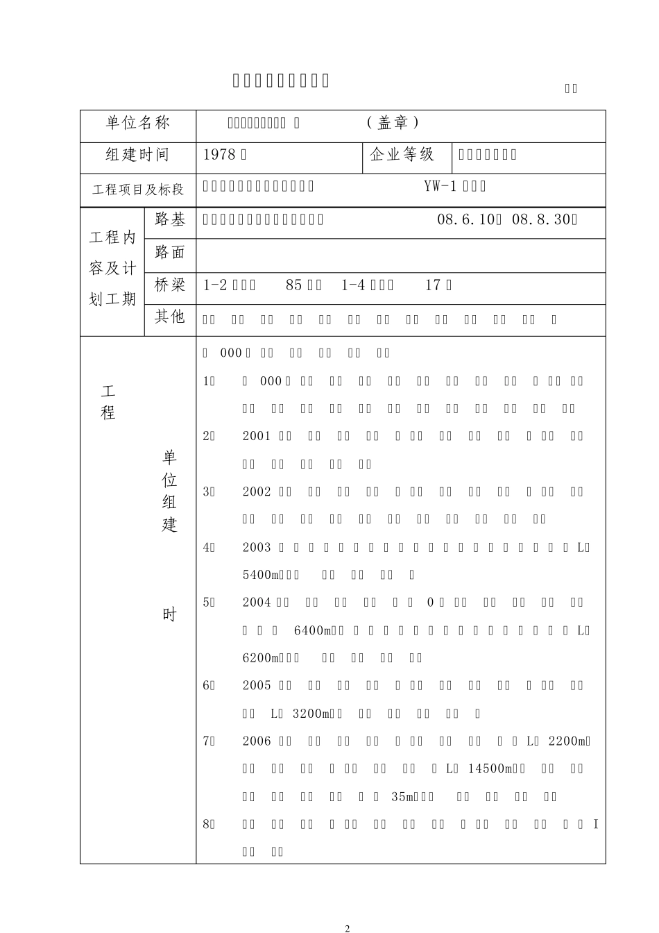 施工单位资质审查表_第3页