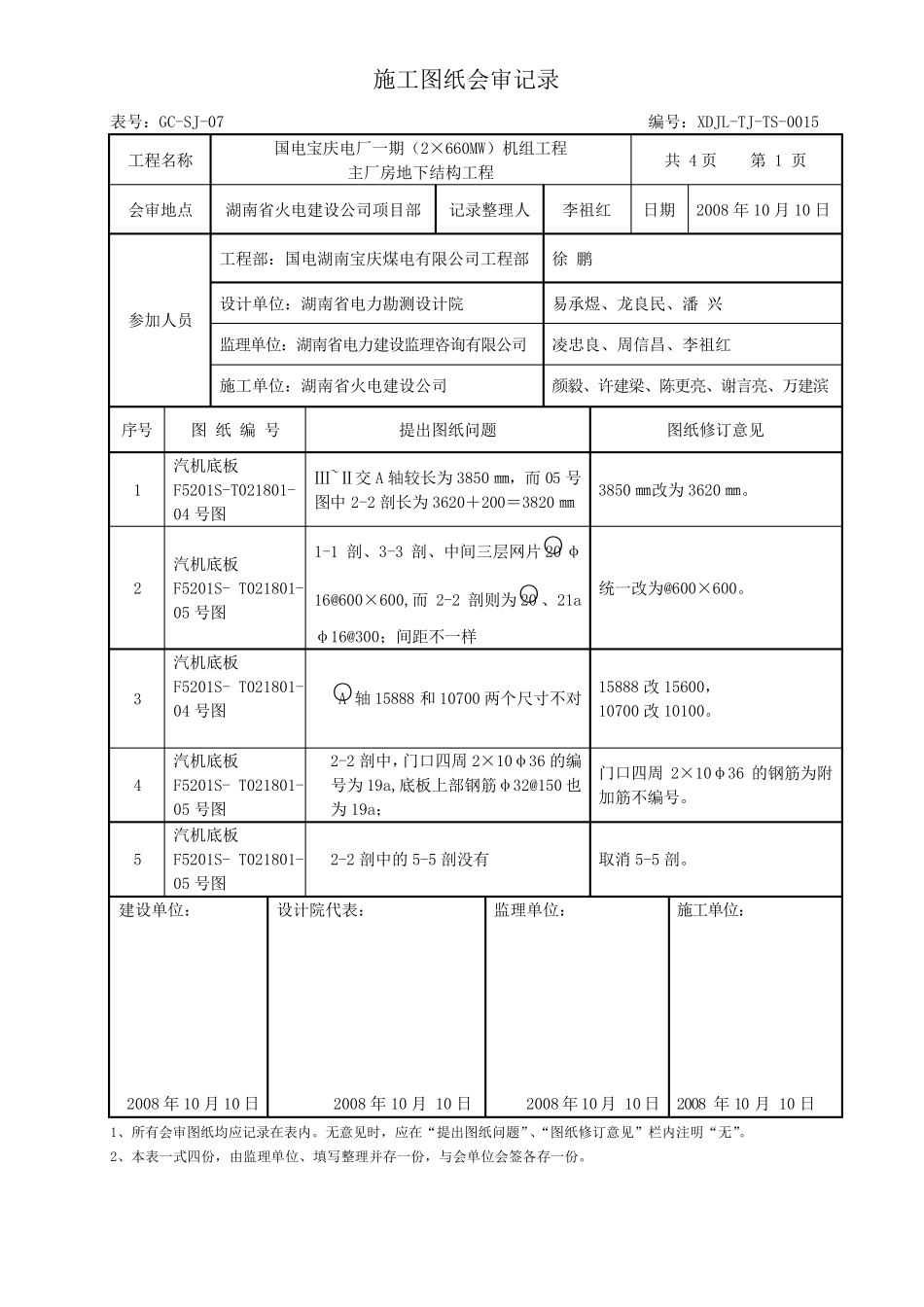 施工图纸会审记录_第1页
