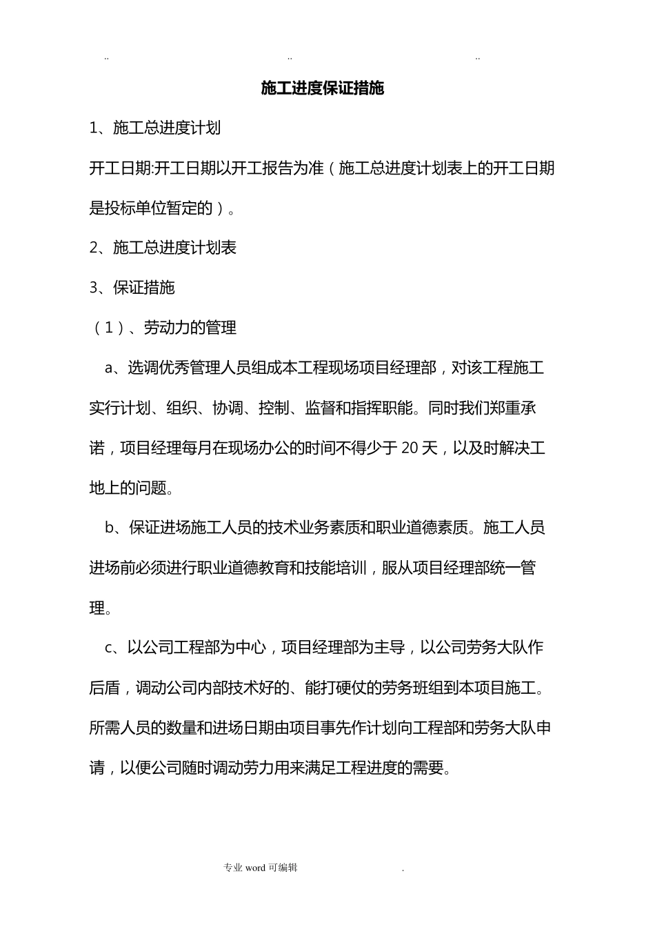 施工进度保证措施方案_第1页