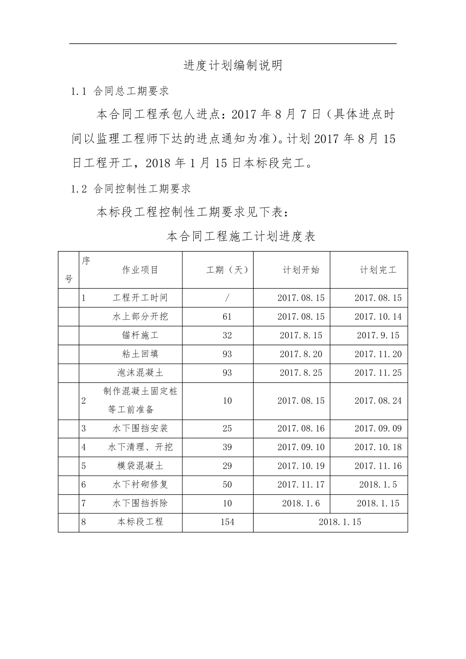 施工进度计划编制说明_第1页
