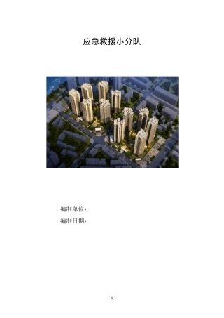 施工项目应急救援组织机构和队伍1