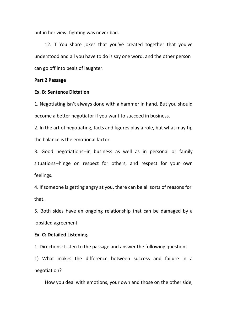 施心远主编《听力教程》4(第2版)Unit6答案_第3页