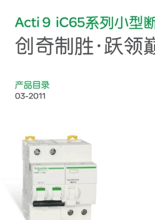 施耐德iC65中文选型