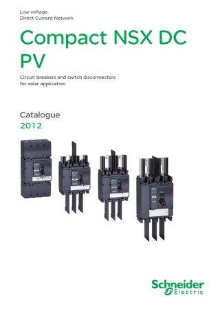 施耐德NSXDC直流塑壳断路器