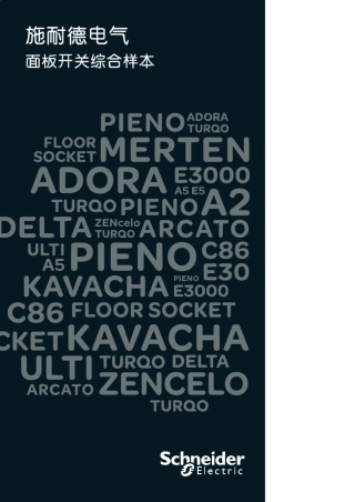 施耐德_面板开关宣传手册