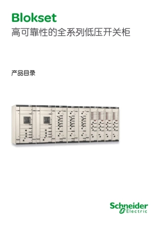 施耐德低压开关柜产品样本和选型手册