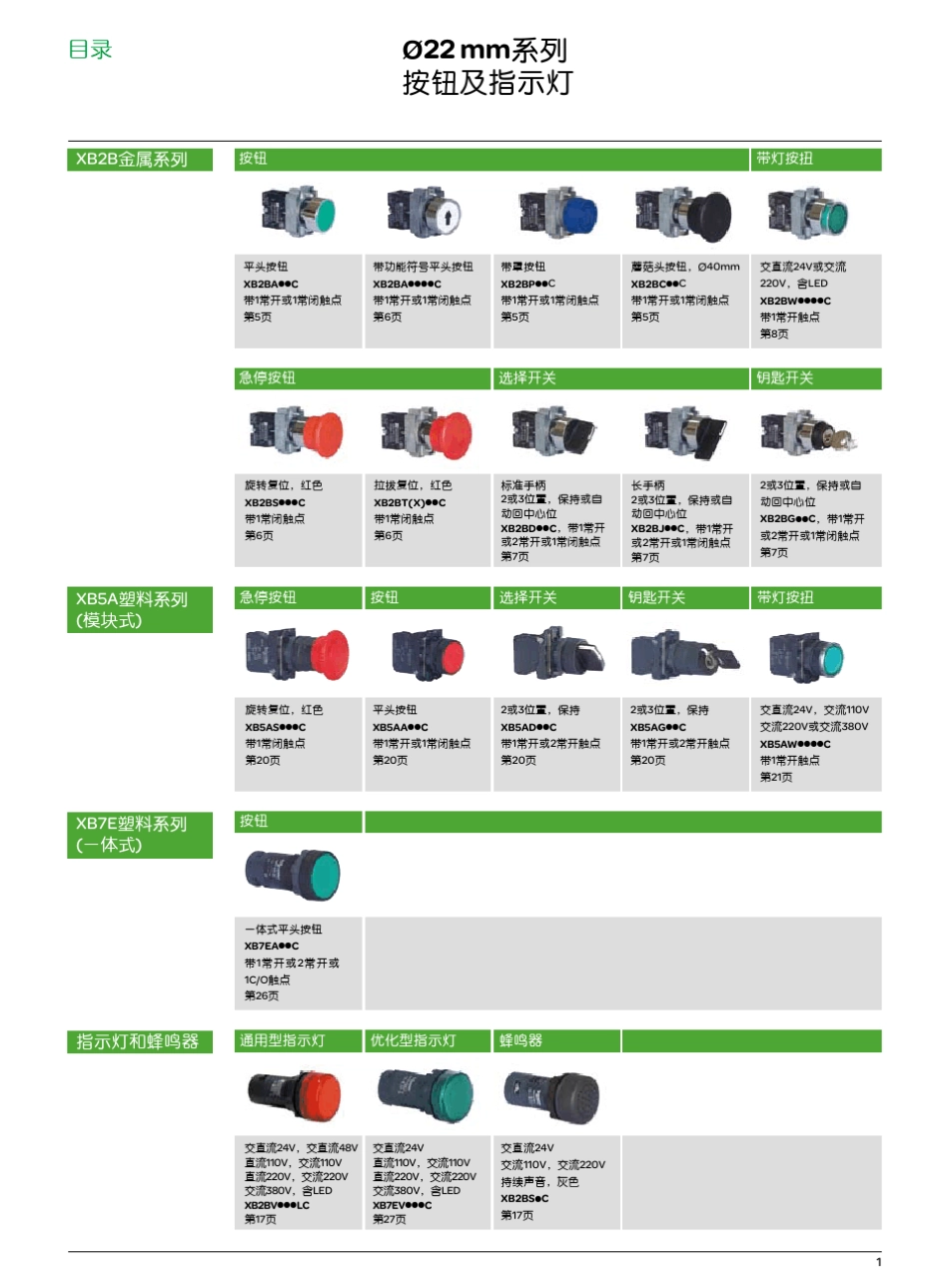 施耐德指示灯按钮_第3页