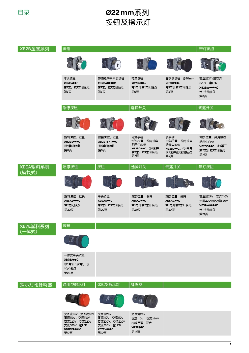 施耐德按钮目录_第3页