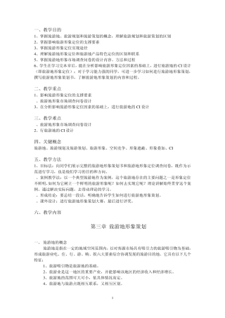 旅游地形象策划的原则