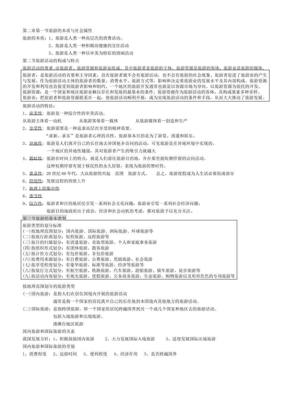 旅游学概论知识点_第2页