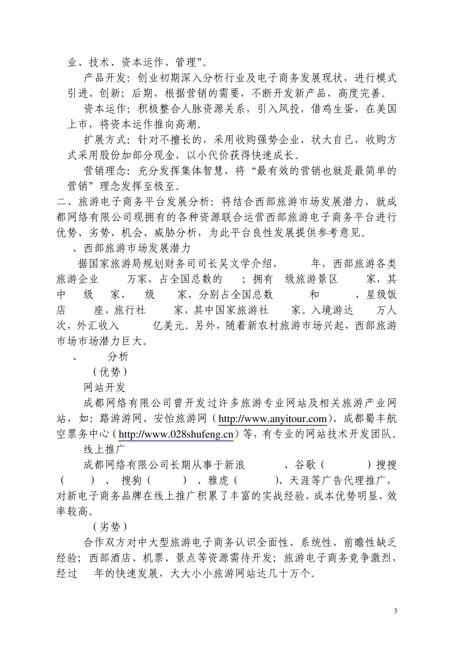 旅游电子商务策划方案_第3页
