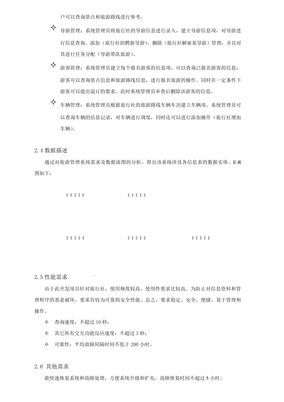 旅游管理系统软件设计规格说明书_第3页