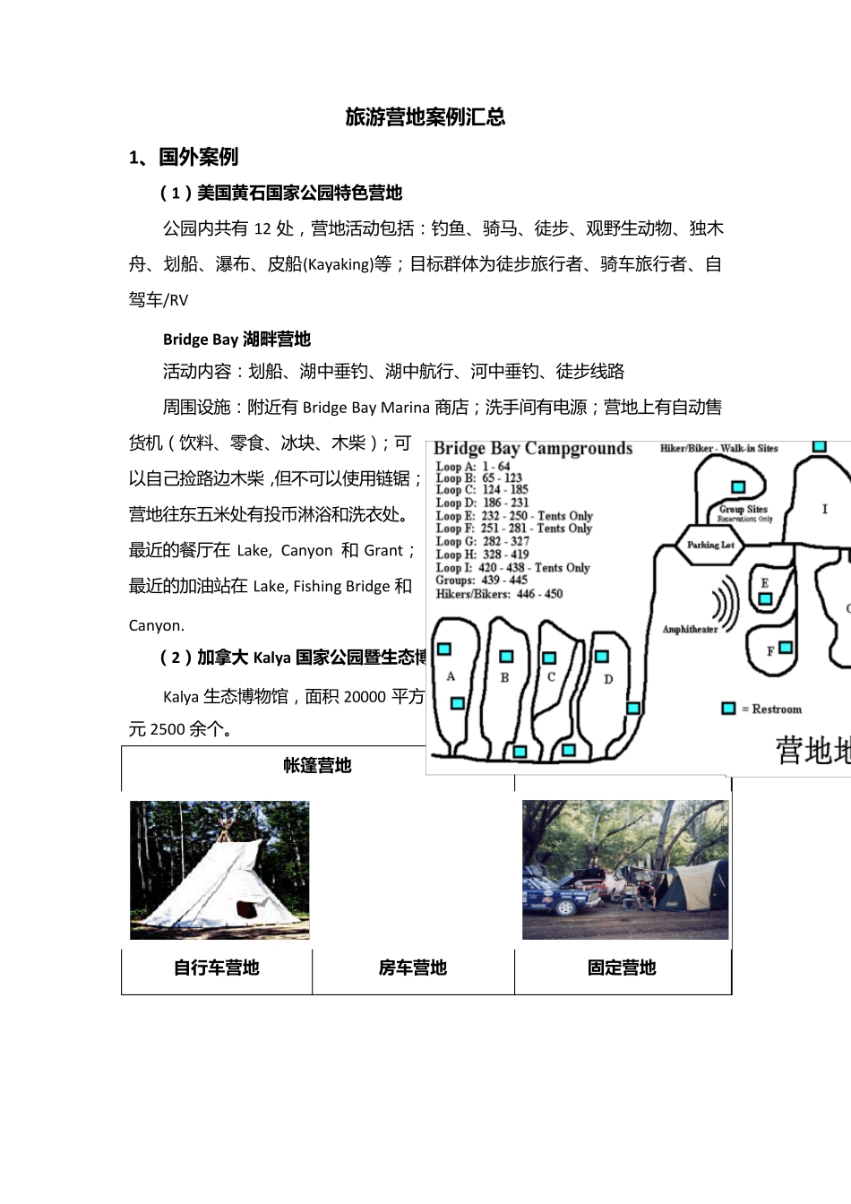 旅游营地案例汇总_第1页