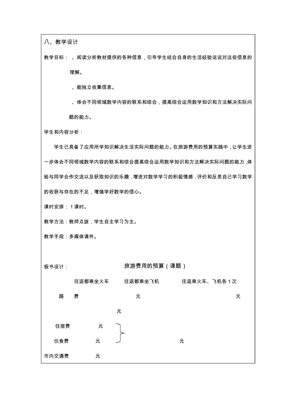 旅游费用的预算_第2页