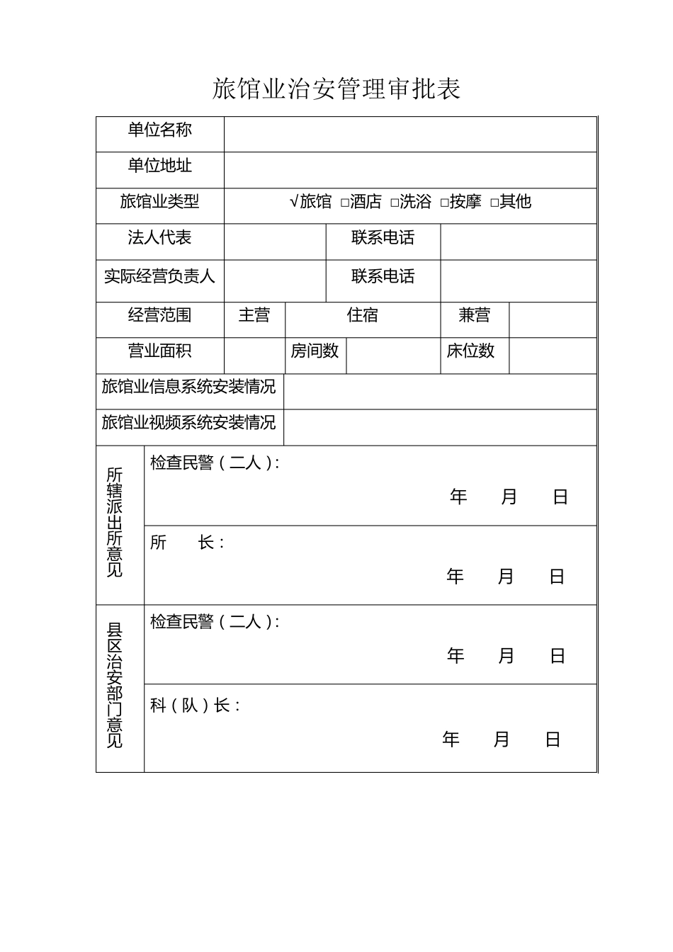 旅馆业治安管理审批表_第3页