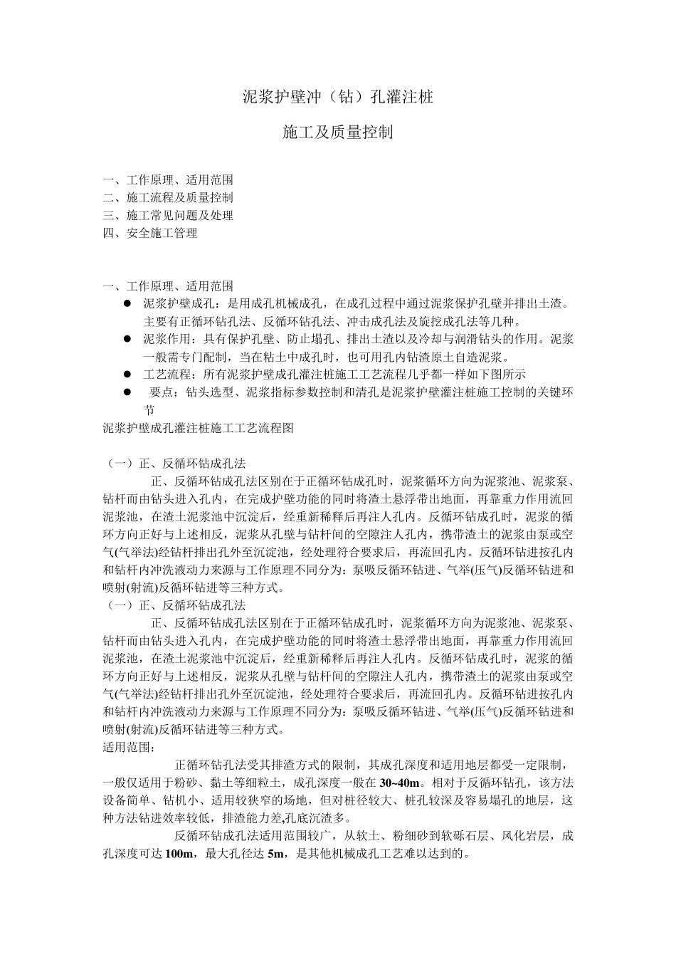 旋挖桩施工注意事项_第1页