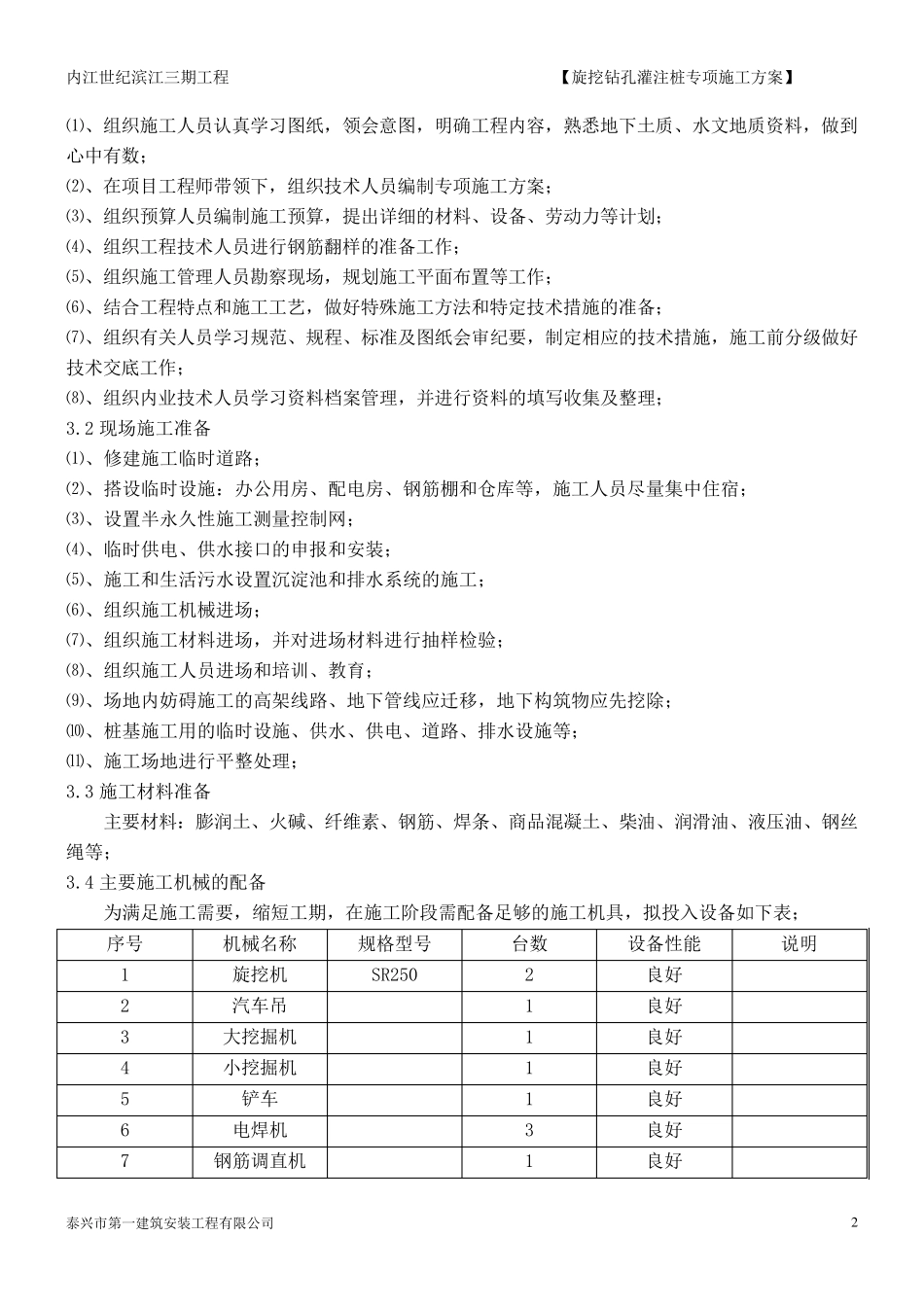 旋挖钻孔灌注桩施工方案正文_第2页