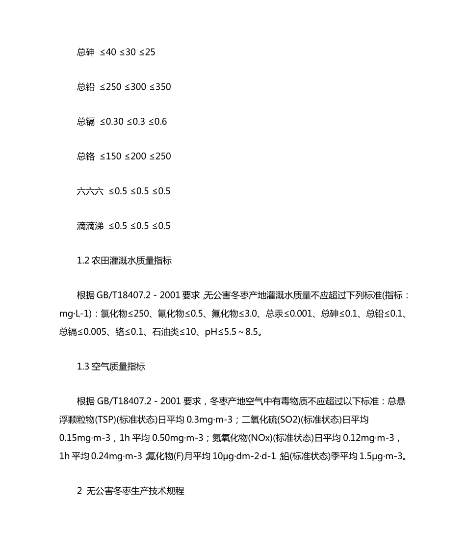 无公害冬枣生产操作规程_第2页