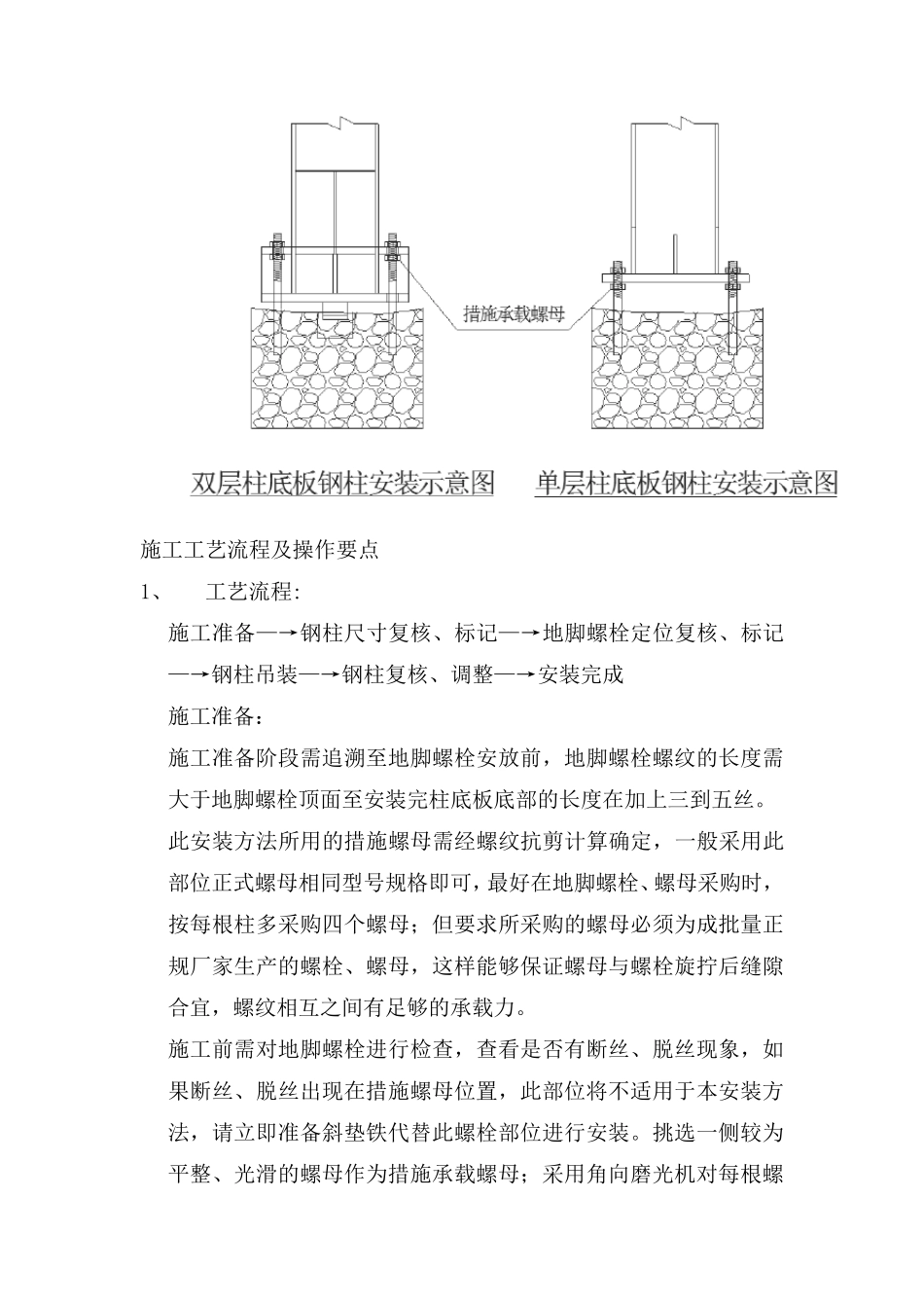 无垫铁钢结构安装施工工法_第2页