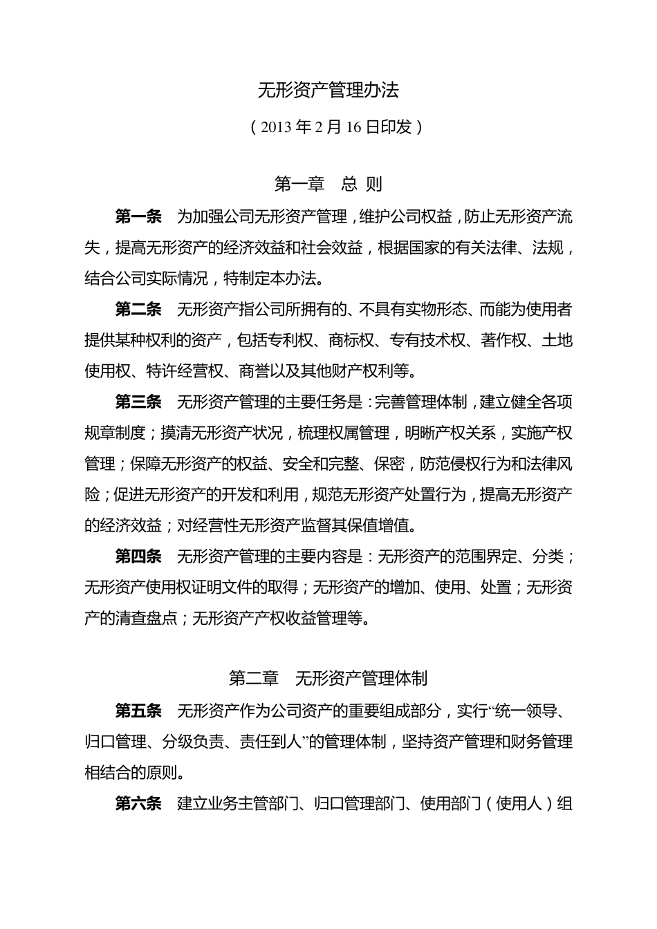无形资产管理办法_第1页