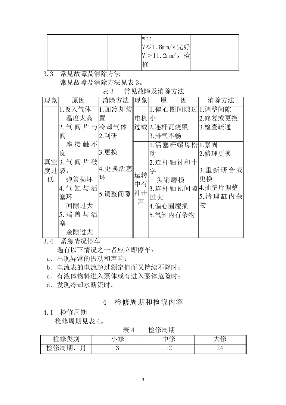 无油立式真空泵维护检修规程_第3页