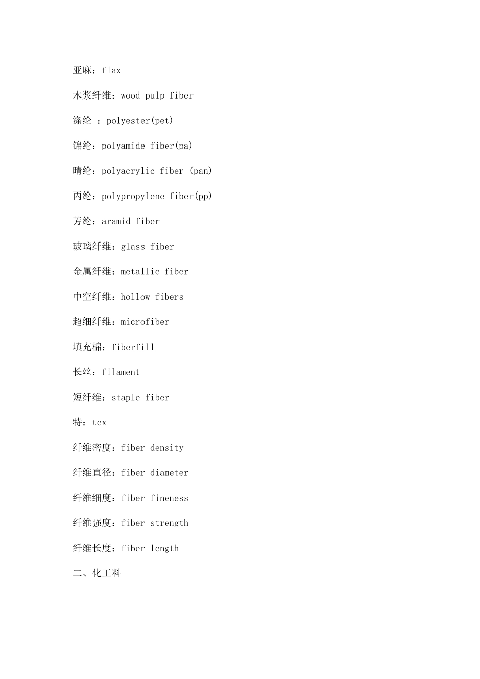 无纺布英语词汇_第2页