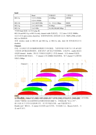 无线AP基础参数介绍