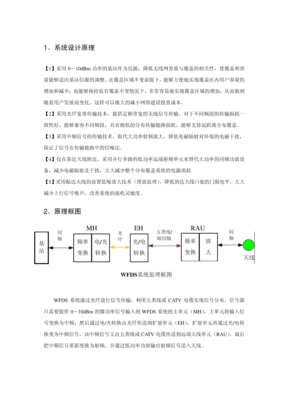 无线光纤分布系统(WFDS)宣传资料初稿_第1页