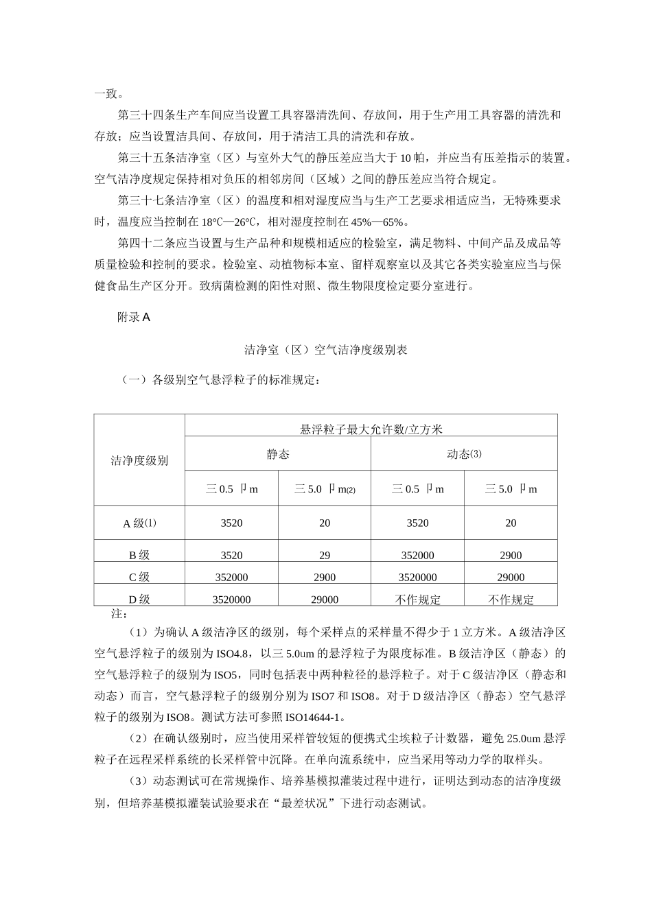 保健食品生企业生产车间环境卫生要求及检测指标选取_第2页