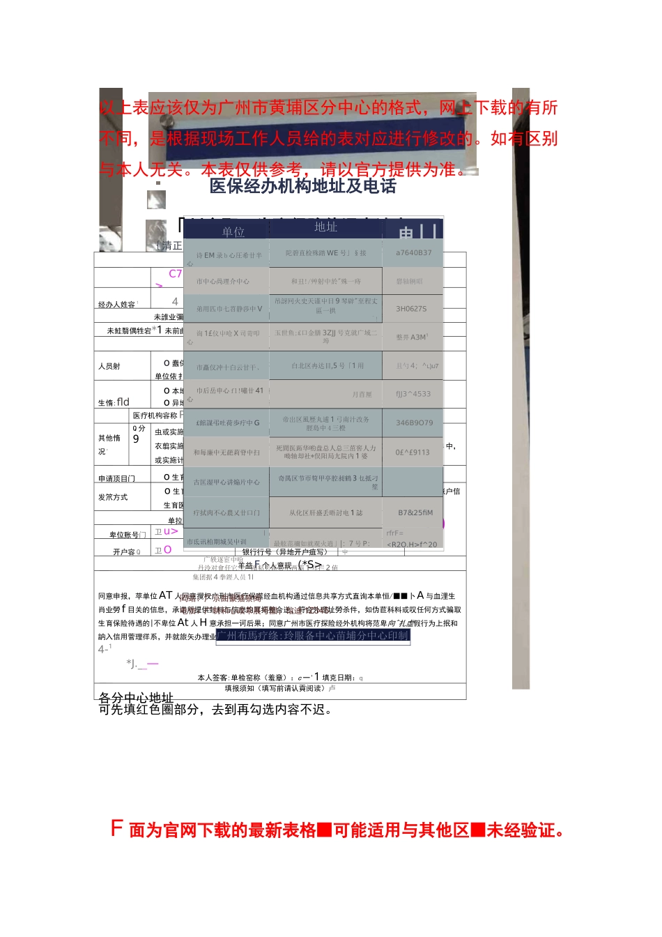 广州市职工生育保险待遇申请表-2020年-黄浦区分中心最新_第3页