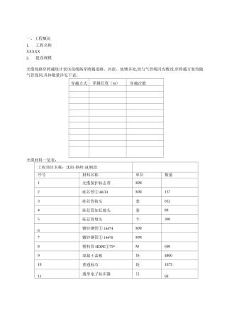 通信光缆施工方案