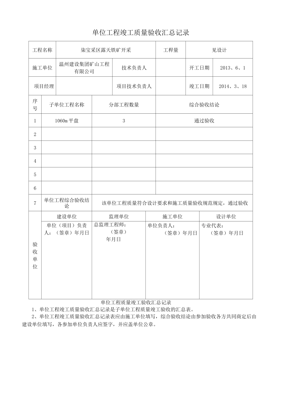 露天矿矿建竣工验收资料_第2页
