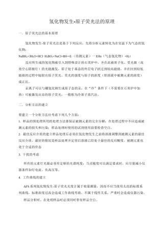 原子荧光操作规程