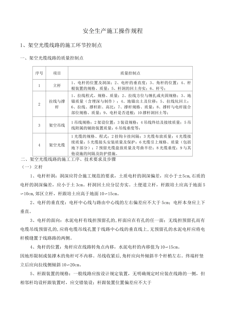 线路施工质量控制节点_第1页