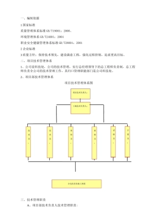 技术管理体系及制度 