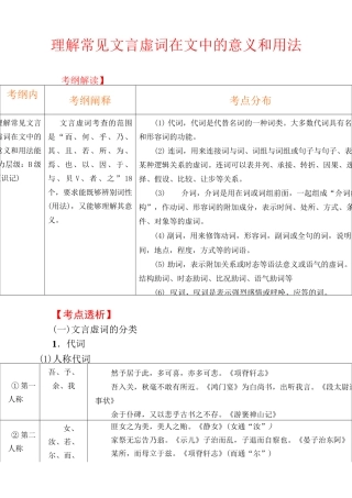 文言虚词用法