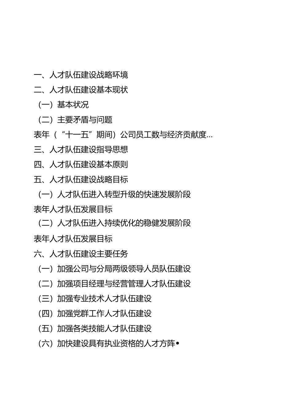 xxx集团公司人才队伍建设“十二五”发展规划(xxxx_第2页