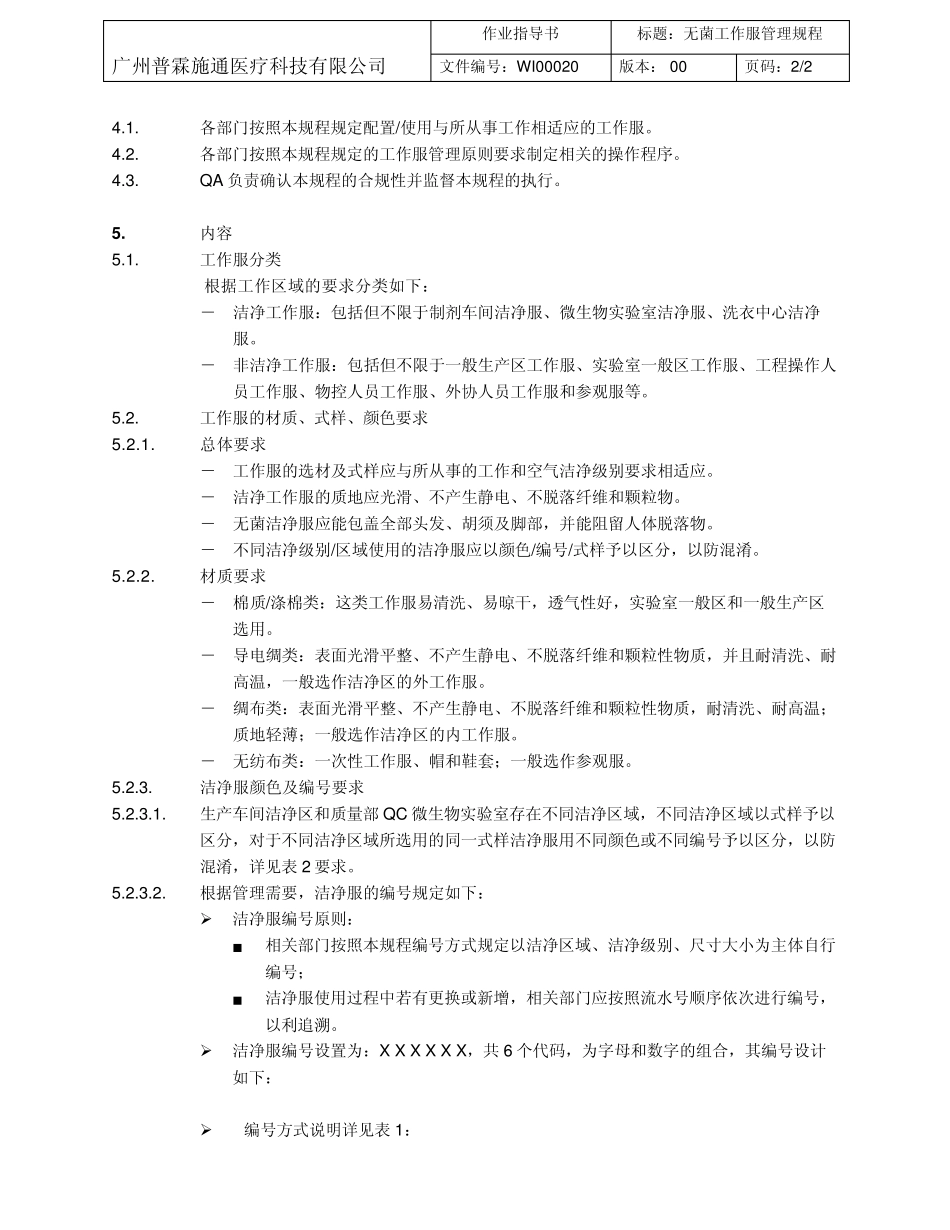 无菌工作服管理规程_第2页