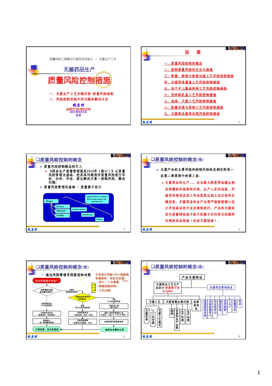 无菌生产工艺质量风险控制措施_第1页