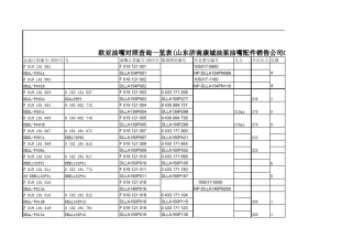 无锡欧亚喷油嘴对照查询表
