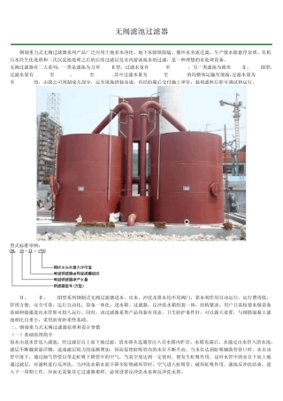 无阀滤池过滤器